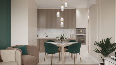 Капитальный ремонт кухни с мебелью и материалами от компании Domeo