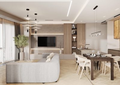 Ремонт квартиры в стиле хюгге и джапанди от компании Domeo