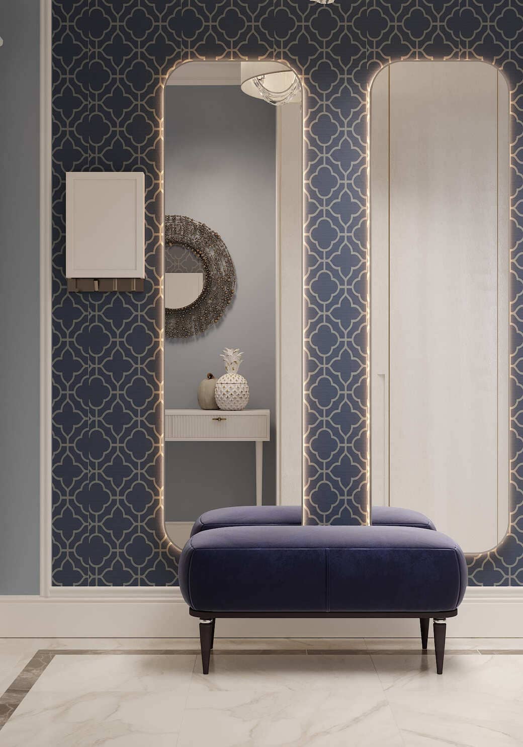 Ремонт прихожей в стиле ар-деко от компании Domeo