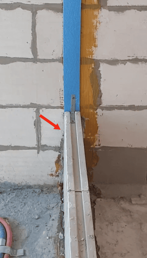 Процесс возведения перегородок