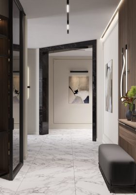 Ремонт коридора в разных цветовых гаммах под ключ от Domeo