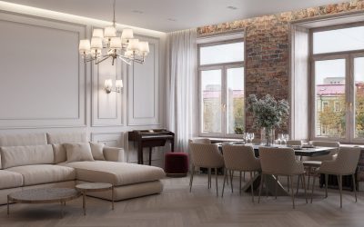 Евроремонт гостиной комнаты различного функционала от Domeo