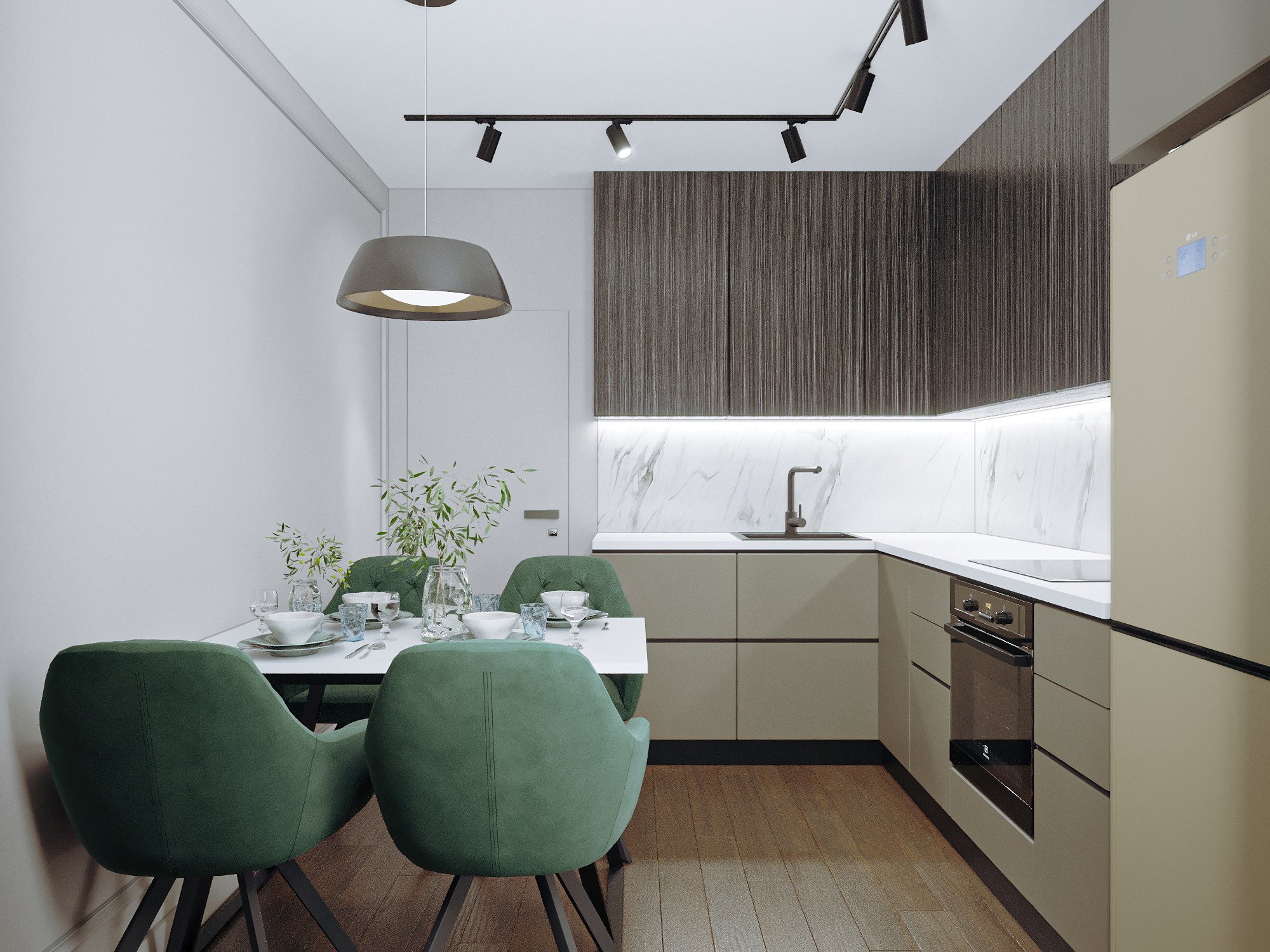 Основные составляющие стоимости косметического ремонта кухни от Domeo