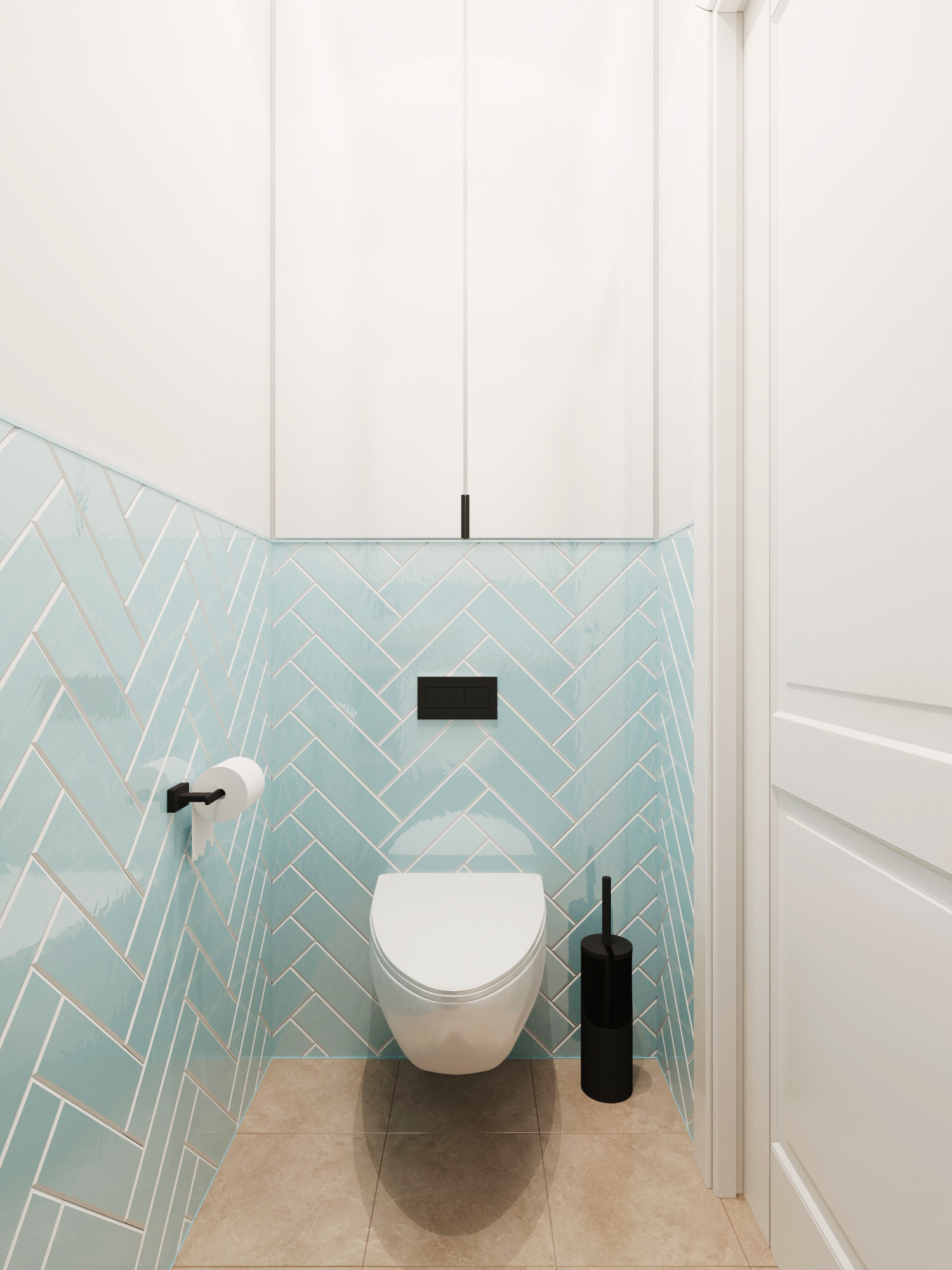 Рекомендации по отделке маленького туалета от Domeo