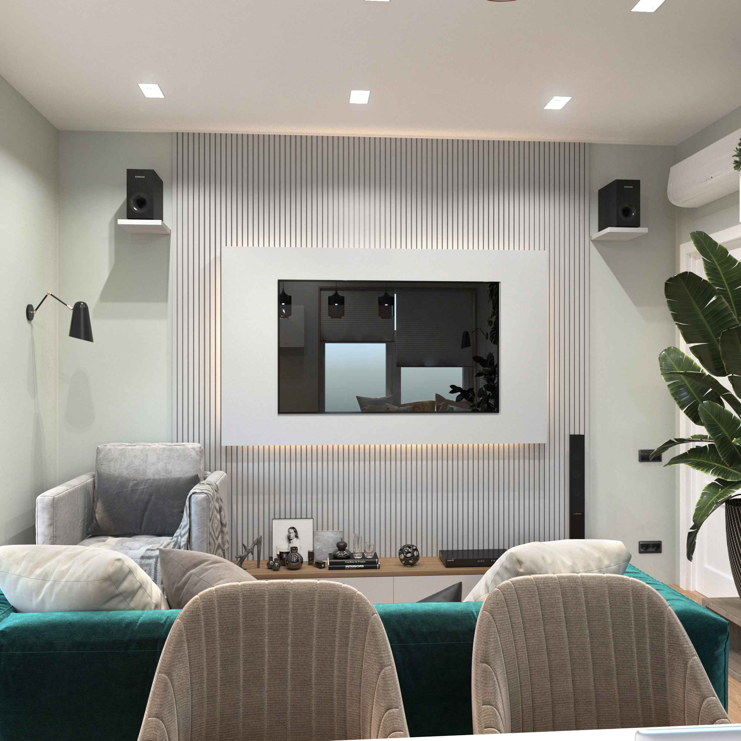 Подготовка экрана при обустройстве домашнего кинотеатра от Domeo