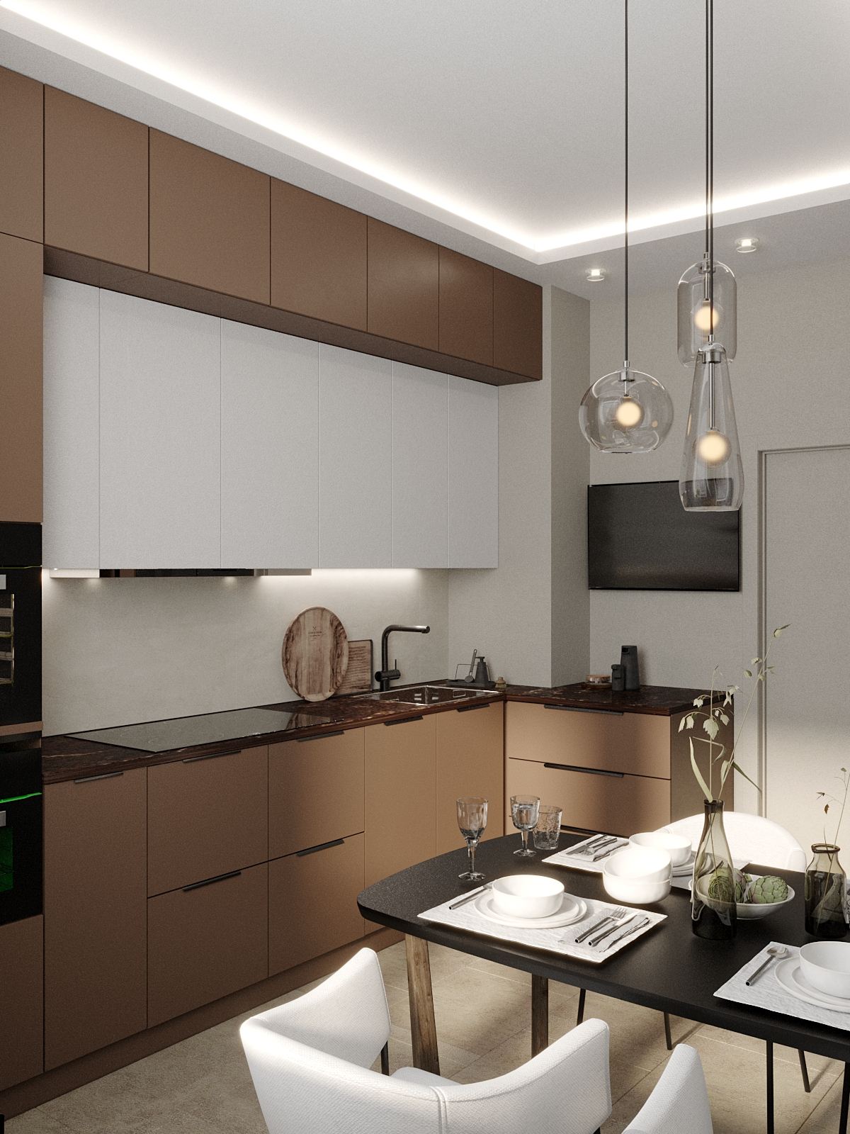 Этап проведения замеров кухни от Domeo