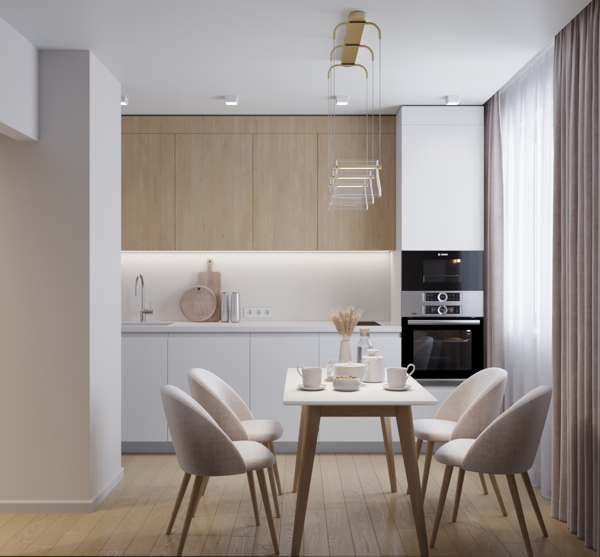 Список обязательных работ при косметическом ремонте кухни от Domeo