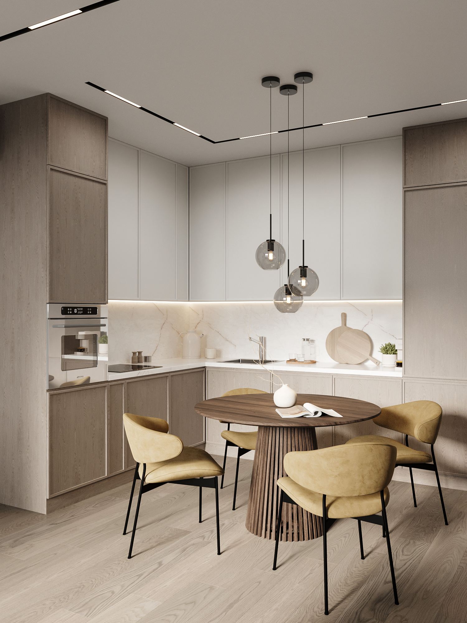 Этап составления сметы и подбора мастеров для ремонта кухни от Domeo