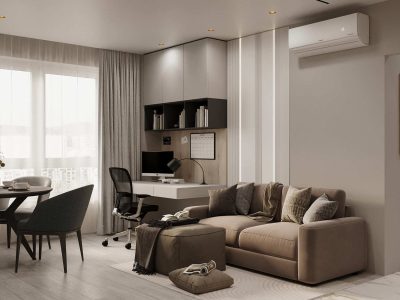 Ремонт кухни-гостиной различного функционала от Domeo