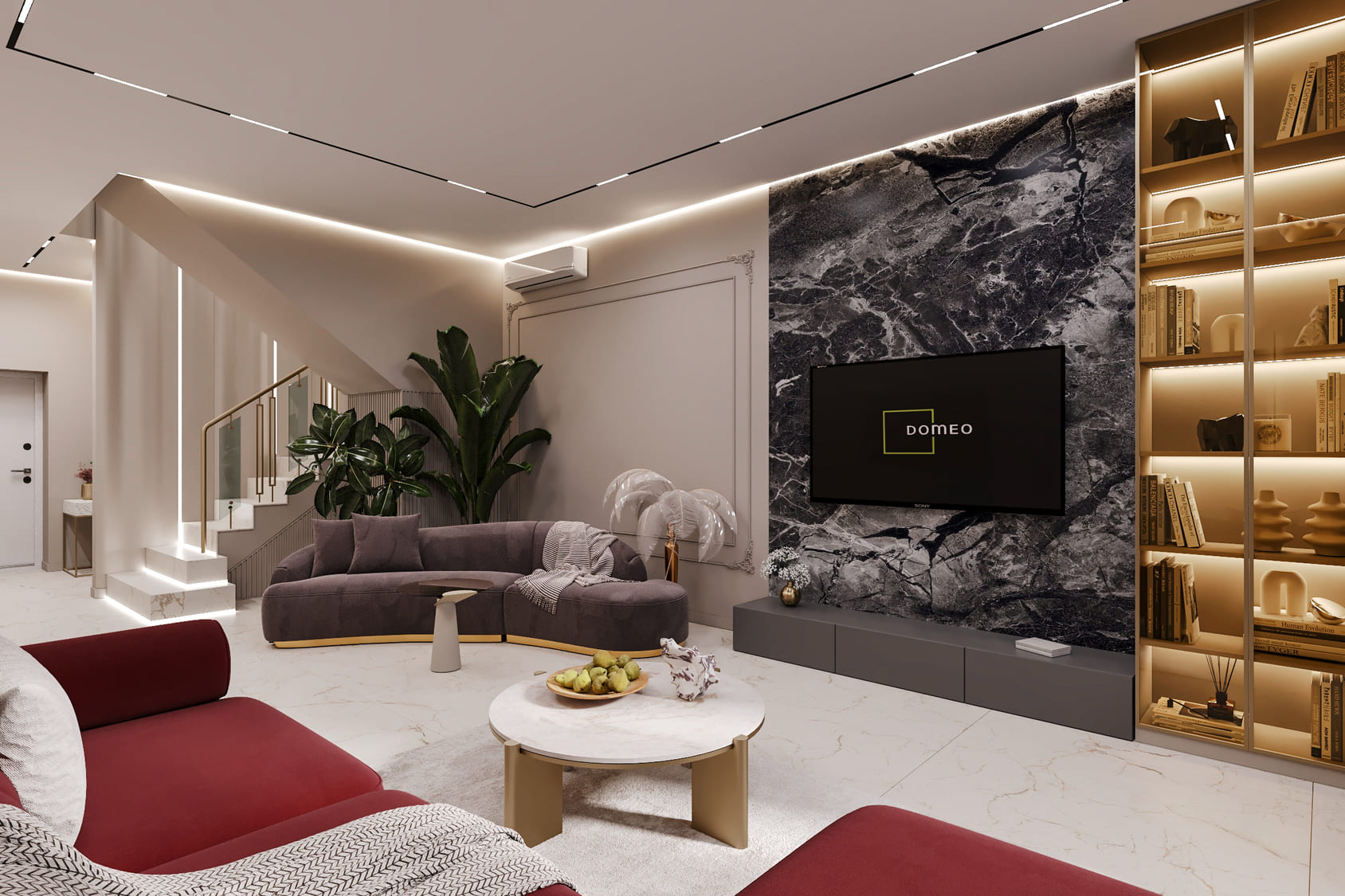 Дизайн-проект коттеджа с визуализацией под ключ от компании Domeo