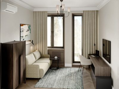 Ремонт квартиры евродвушки 56 кв м под ключ от компании Domeo