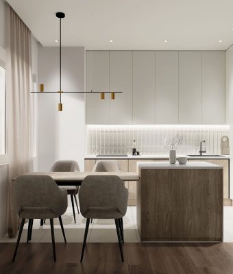 Ремонт квартиры свободной планировки в САО Москвы под ключ от компании Domeo