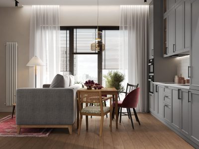 Ремонт квартиры евродвушки 55 кв м под ключ от компании Domeo