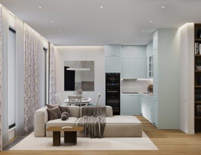 Ремонт квартиры 90 кв м под ключ в Подмосковье от компании Domeo