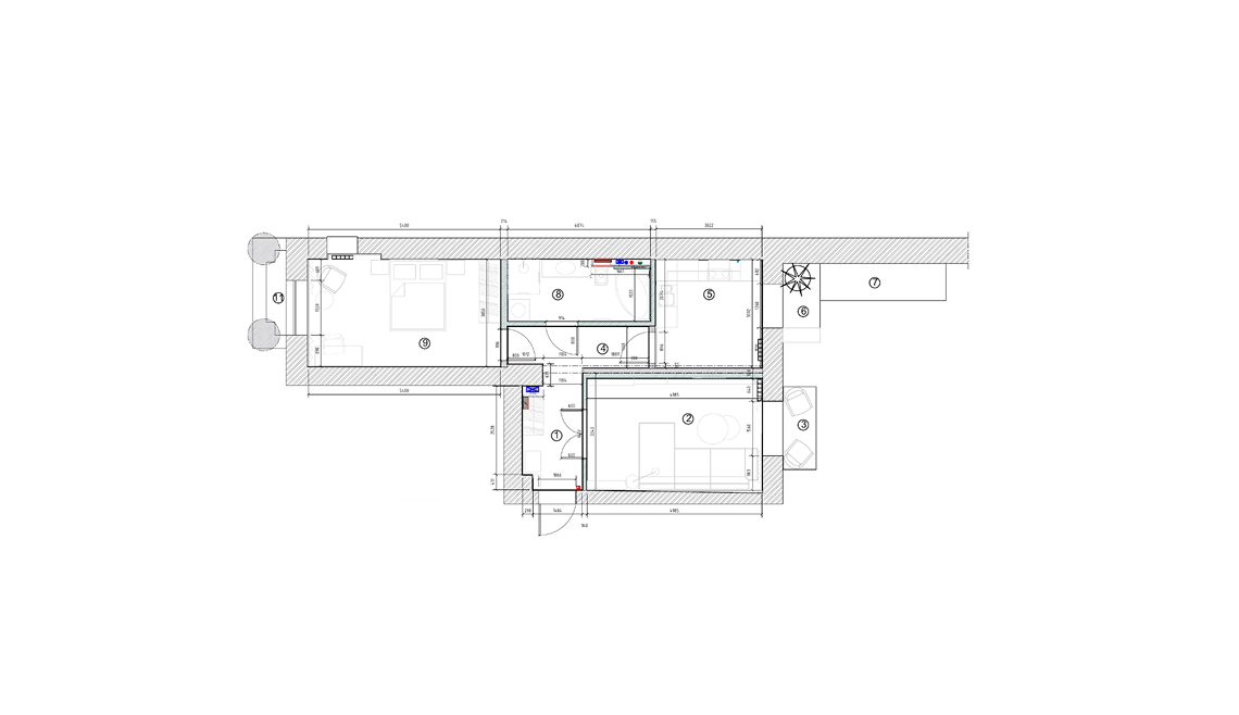 Планировка двухкомнатной сталинки 60 кв в стиле неоклассика