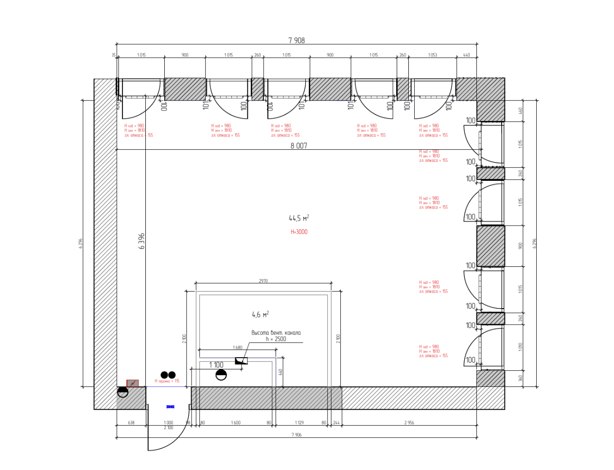 Апартаменты со свободной планировкой для семьи из двух человек 