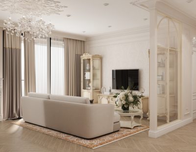 Ремонт гостиной под ключ